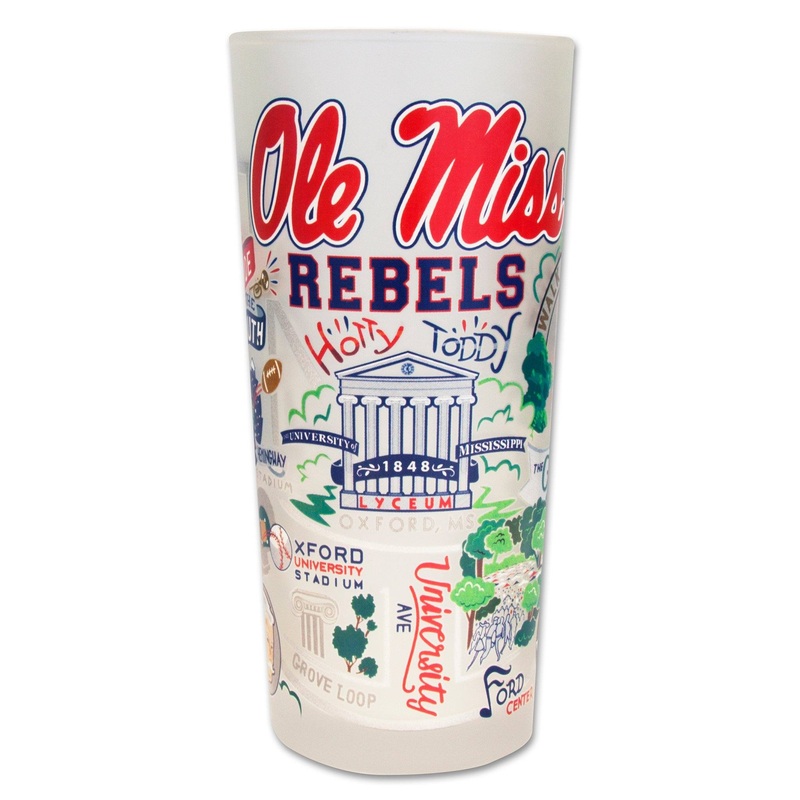 Mississippi, University of (Ole Miss) Collegiate Drinking Glass
