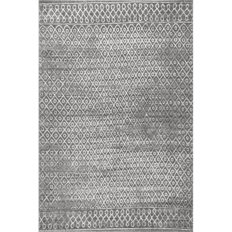 Thea Birdseye Trellis Rug | Beige