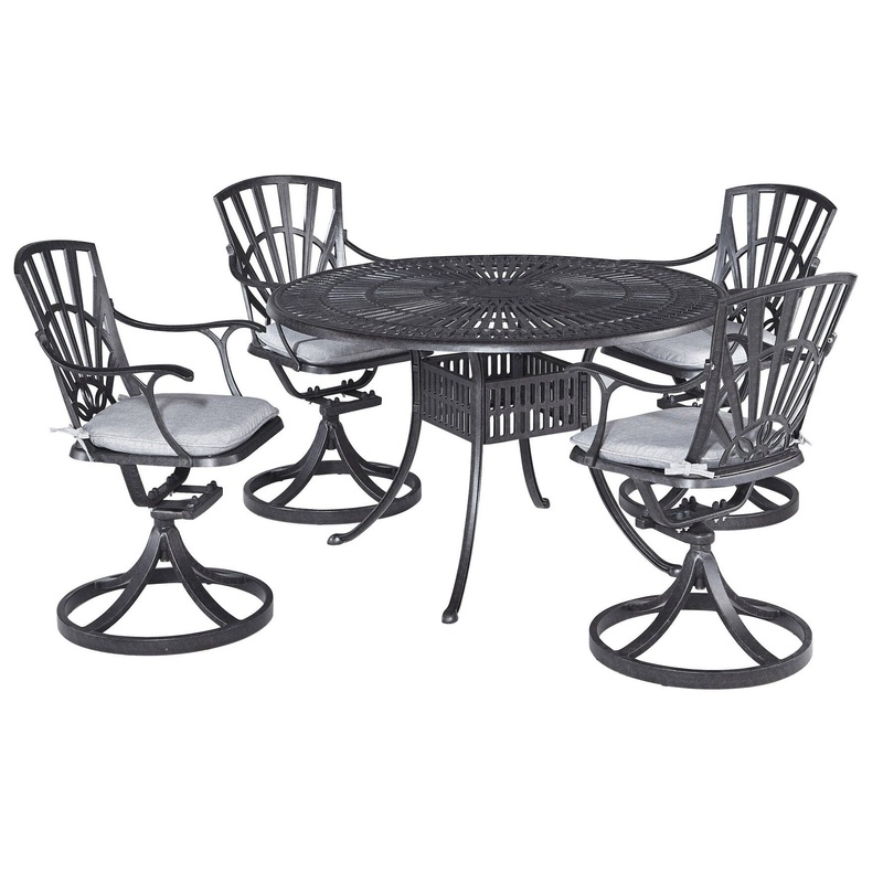 Traditional 5 Piece Outdoor Dining Set By Grenada