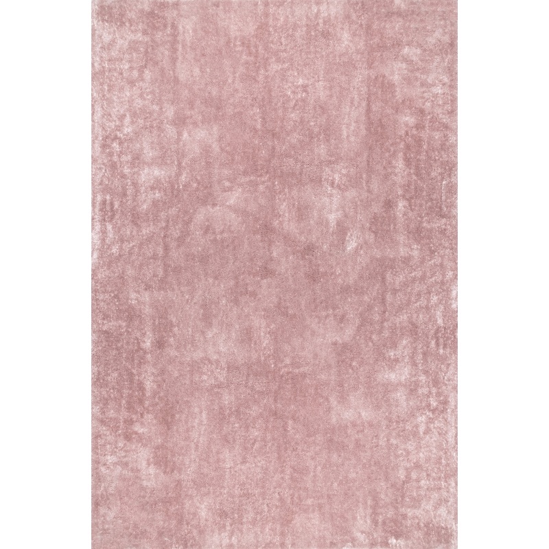 Washable Solid Shag Rug | Pink