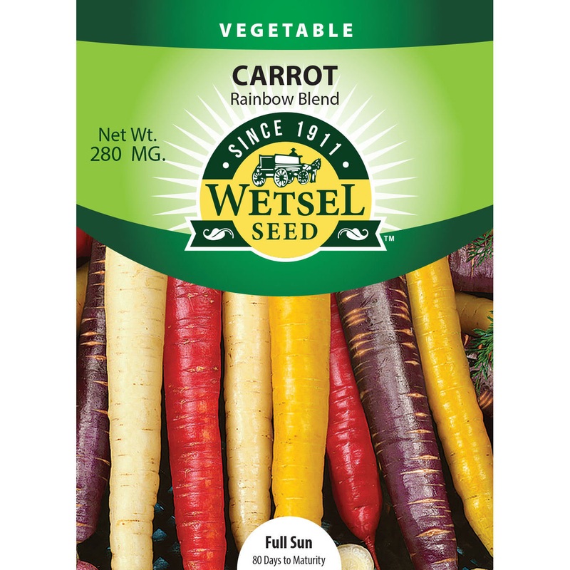 Wetsel Seed Carrot Rainbow Blend Seeds