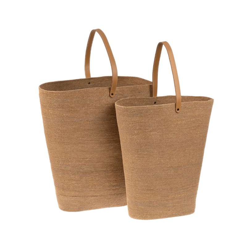 Capri Seagrass Basket Totes Set Of 2 – Sienna