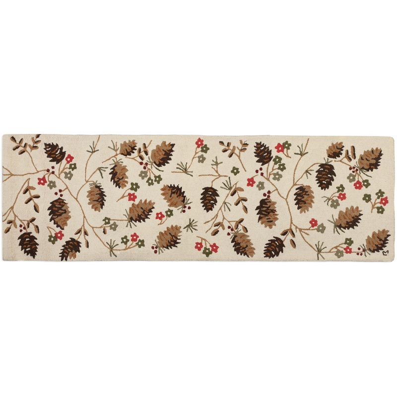 Cones And Flowers – 2.5′ x 8′ Runner