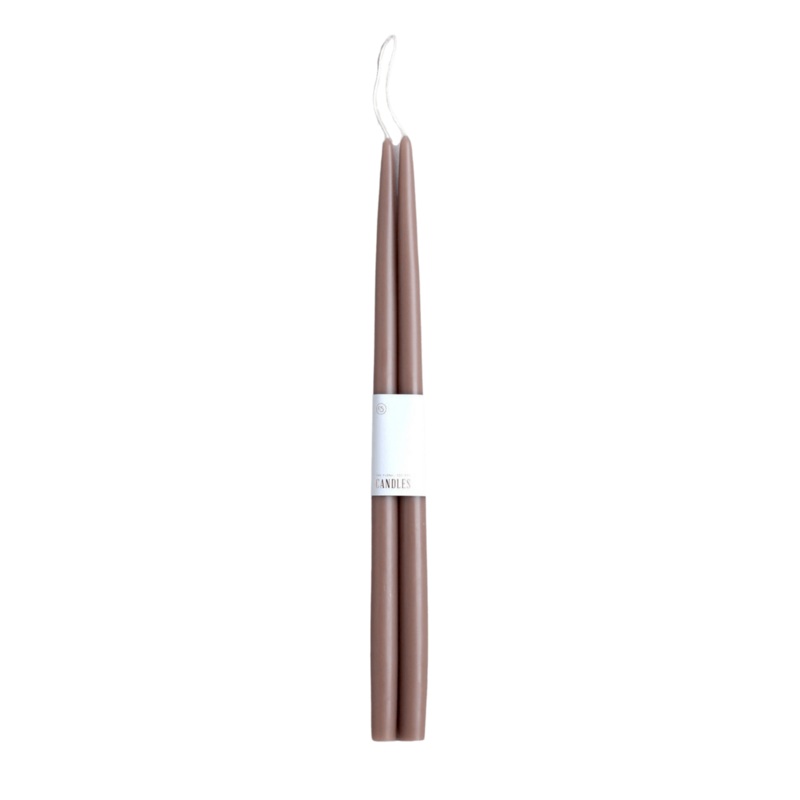 Greige – Dipped Taper Candle