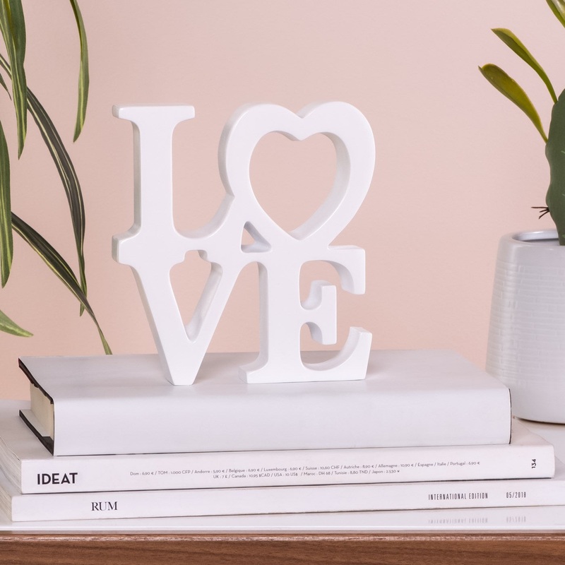 Heart Love – Resin Decor Sculpture