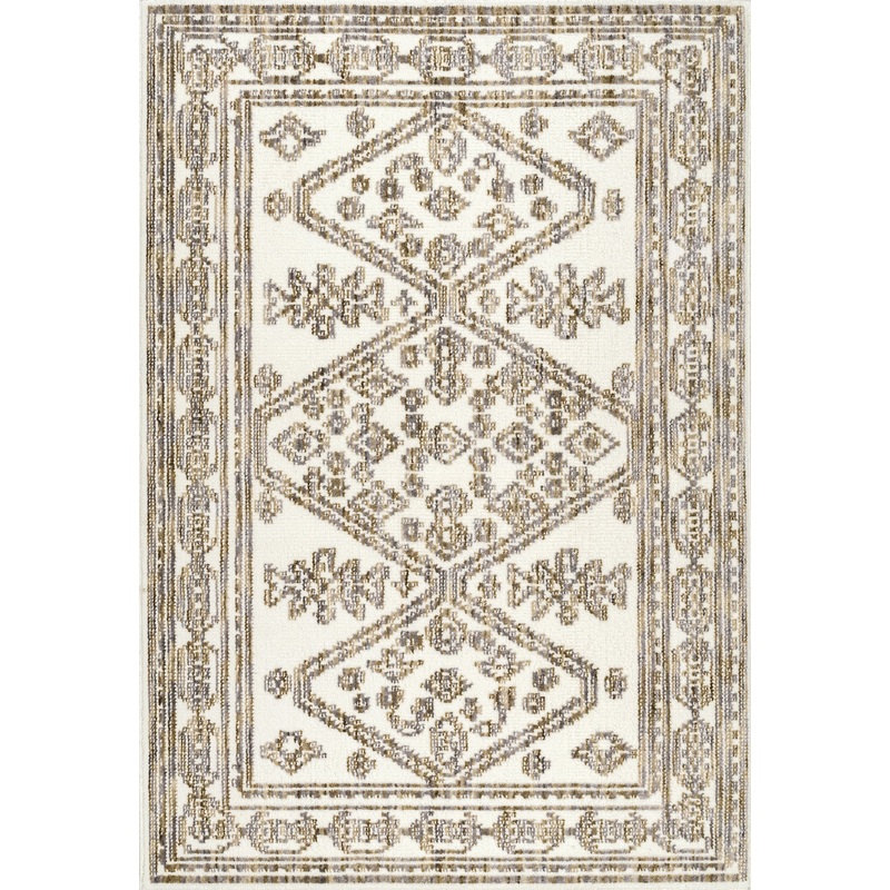 Helix Medallion Rug | Beige