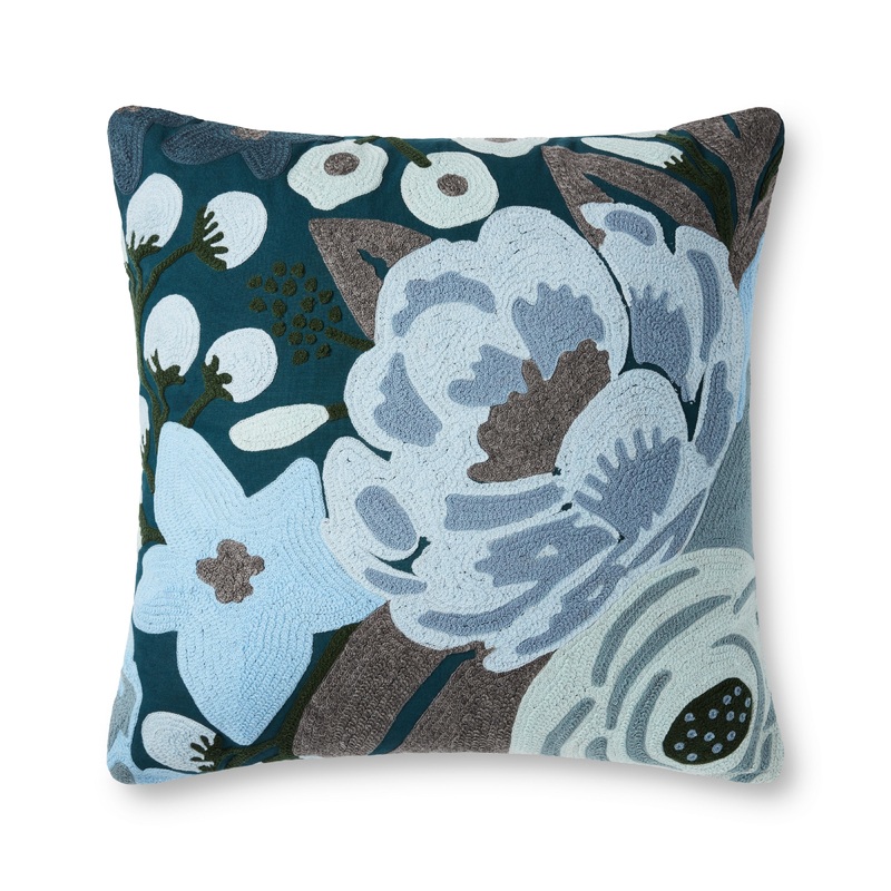 Rifle Paper Co. x Loloi Pillow | P6054 Blue / Multi