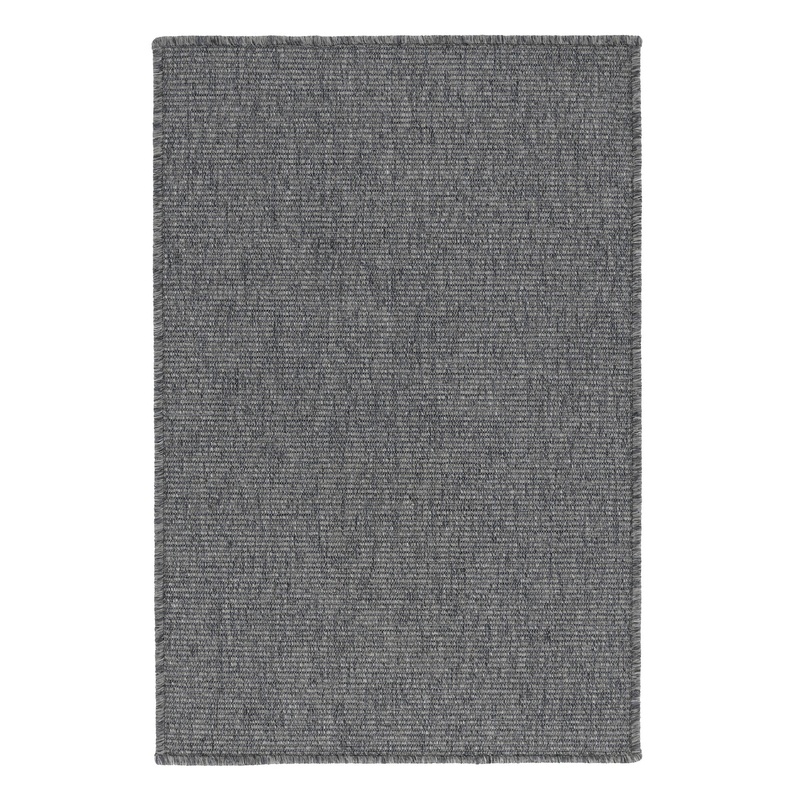 Russell Woven Indoor/Outdoor Custom Rug | Charcoal