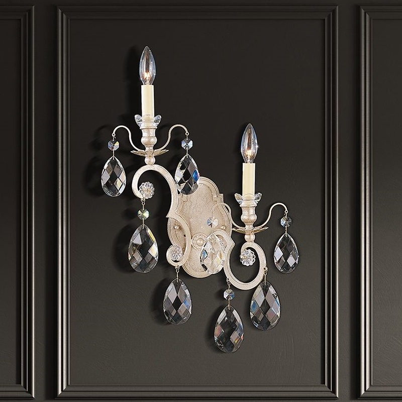 Schonbek 3757 Renaissance 2-lt 23″ Tall Wall Sconce