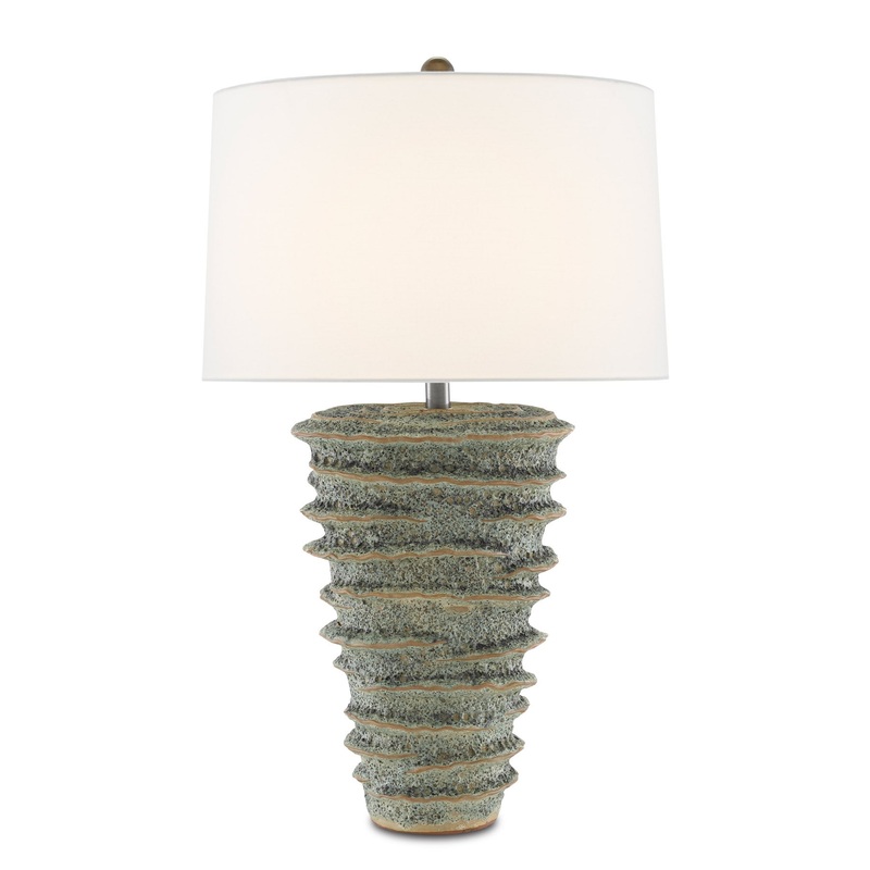 Sunken Green Table Lamp