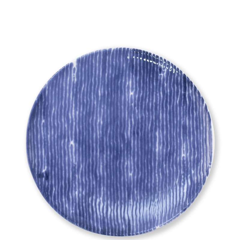 VIETRI: Santorini Stripe Salad Plate