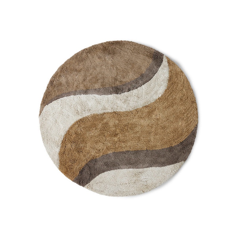Bath Mat Natural Waves 120cm