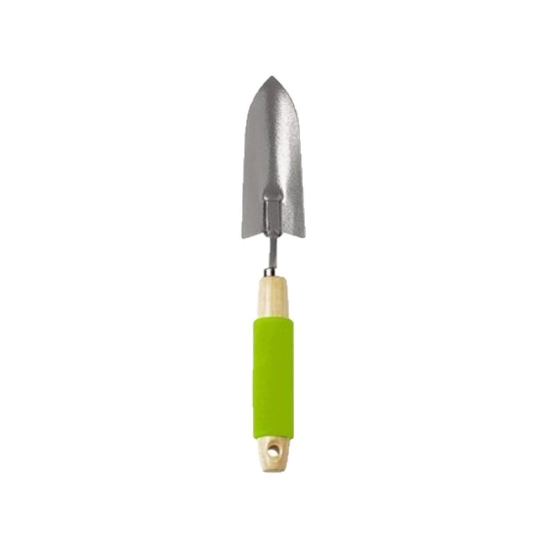 Bond Bloom Wood Handle Cushion Grip Small Garden Hand Shovel Transplanter, Assorted Colors (1 Pack)