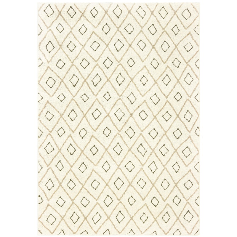 Carson Ivory Sand Bohemian Geometric Indoor Rug