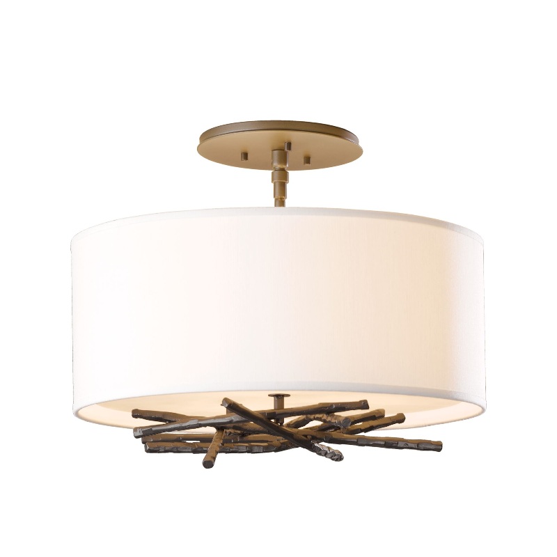 Hubbardton Forge 127660 Brindille 3-lt 15″ Semi-Flush