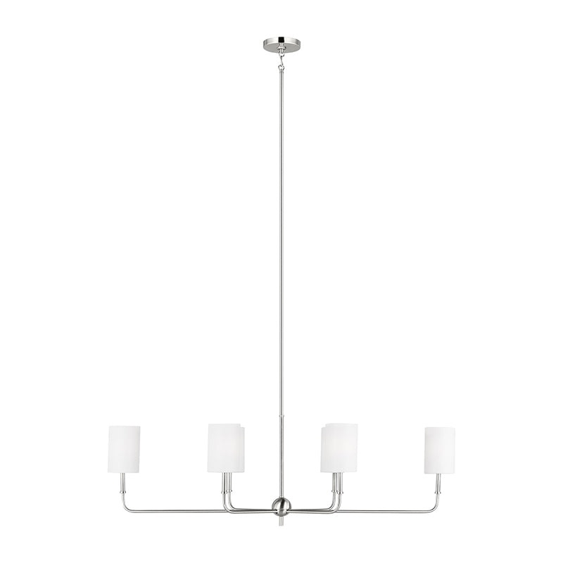 Visual Comfort 3609306EN Foxdale 6-lt 44″ LED Linear Chandelier