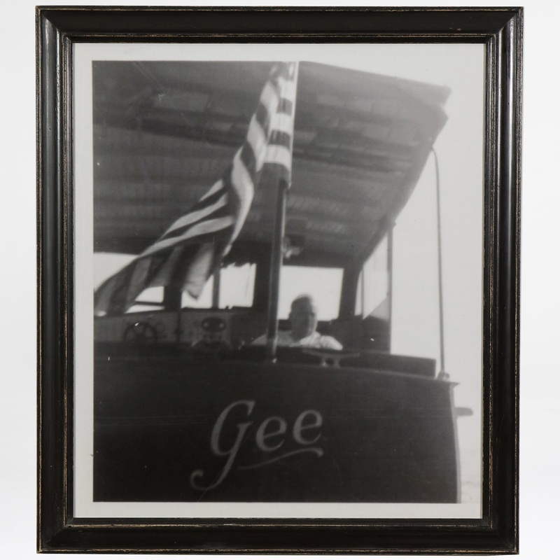 “Gee” framed print in a Dutch black gesso frame