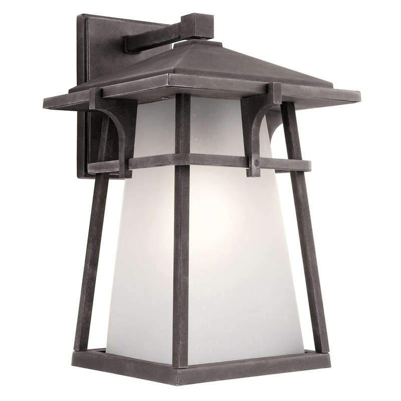 Kichler 49722 Beckett 15″ Tall LED Outdoor Wall Light