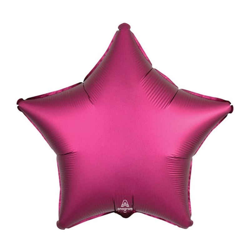 Pomegranate Satin Star Balloon