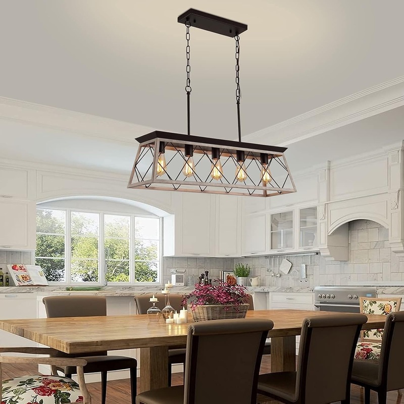 Rustic 5-Light Vintage Chandelier