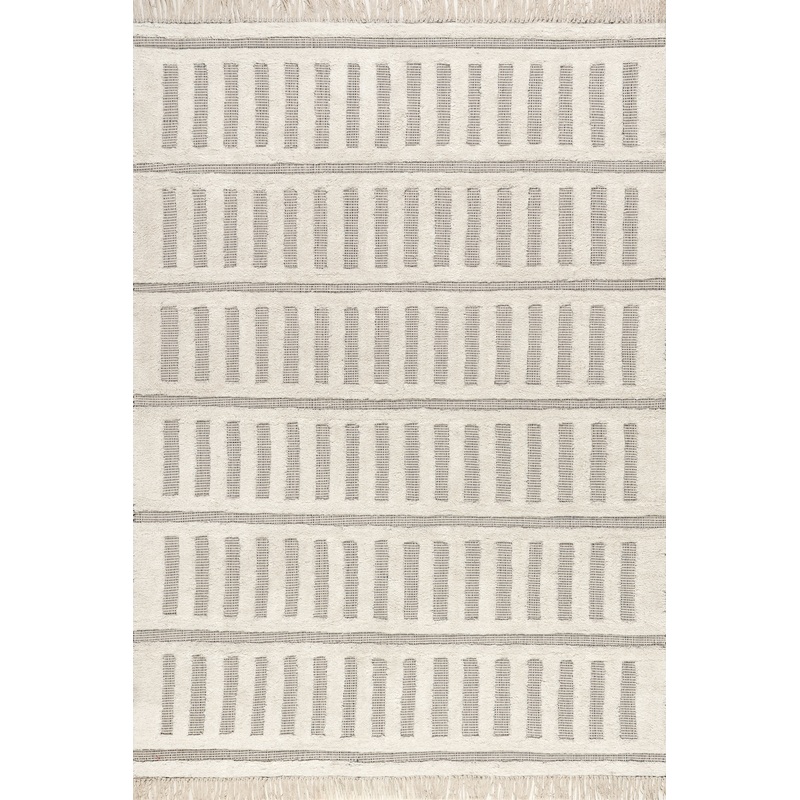 Merrick Tasseled Cotton Rug | Blue