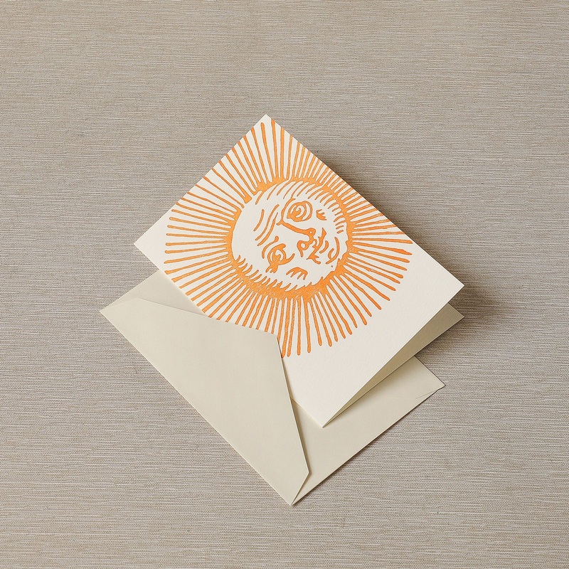 Old Sol Letterpress Small Notecard