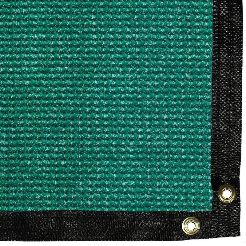 Be Cool Solutions 70% Green Tape Knit Shade Cloth, Grommeted Panel