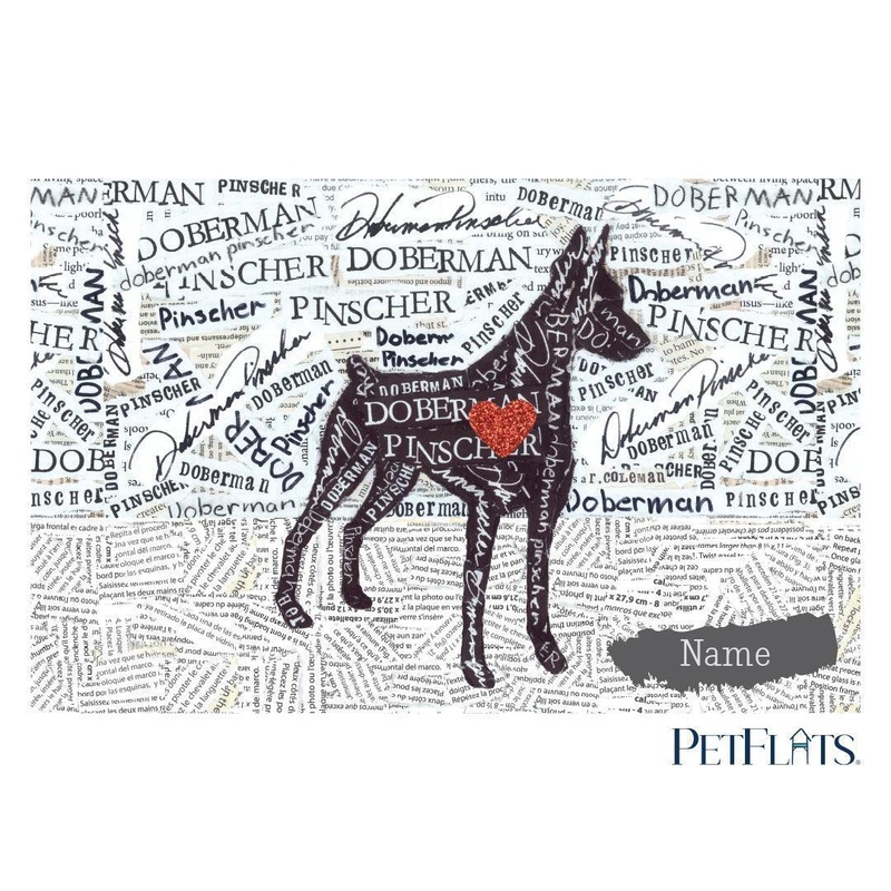 Custom Doberman PetFlat – Premium Vinyl Mat