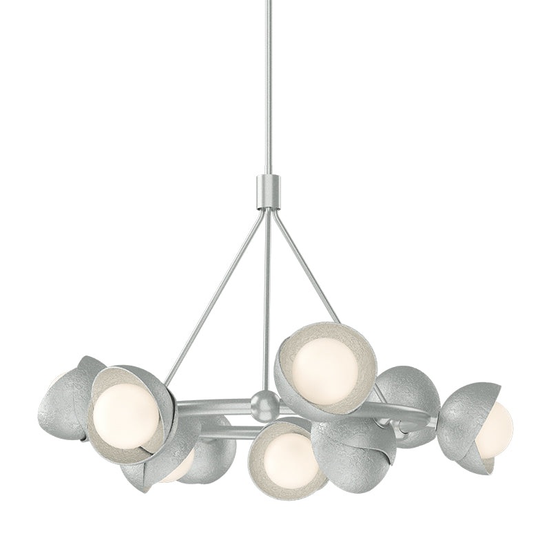 Hubbardton Forge 131068 Brooklyn 9-lt 32″ Pendant, Vintage Platinum Accent