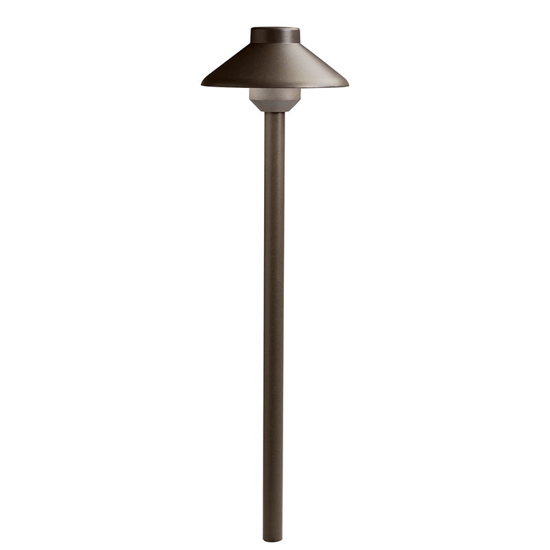 Kichler 15821 3-lt 6″ LED Short Stepped Dome Path Light