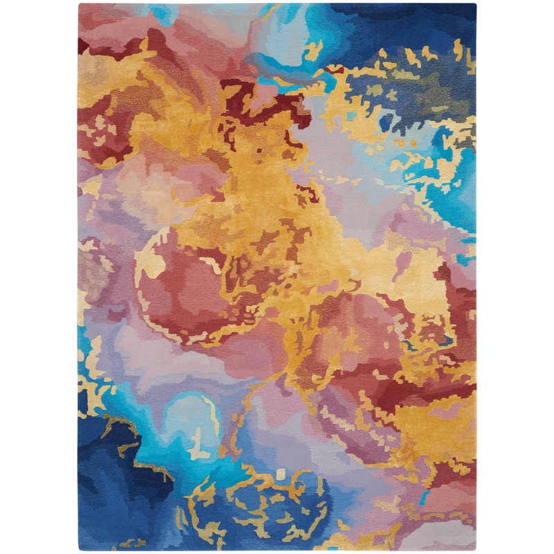 Nourison Prismatic 3’9″ x 5’9″ Multicolor Contemporary Indoor Rug