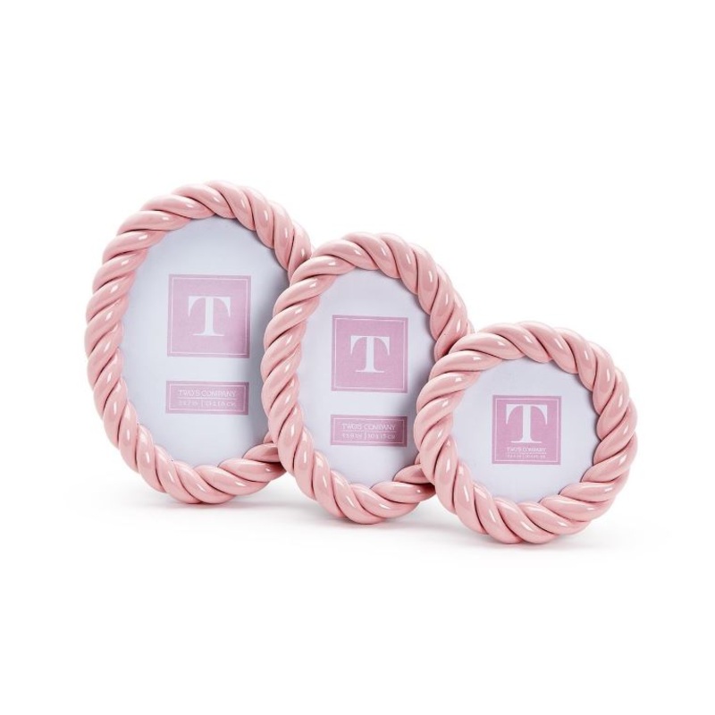 Pink Twist Photo Frame Set Of 3