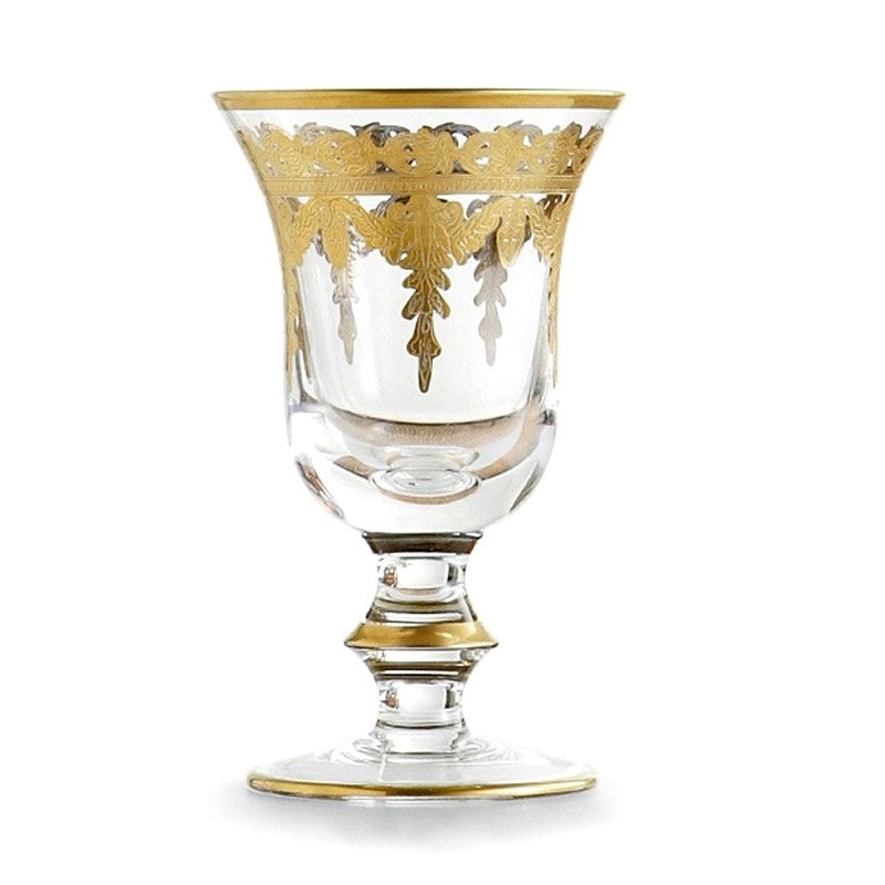 ARTE ITALICA: Vetro Gold Water/Wine Glass