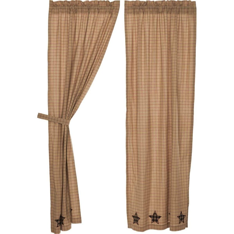 Bingham Star Panel Applique Star Set of 2 84×40