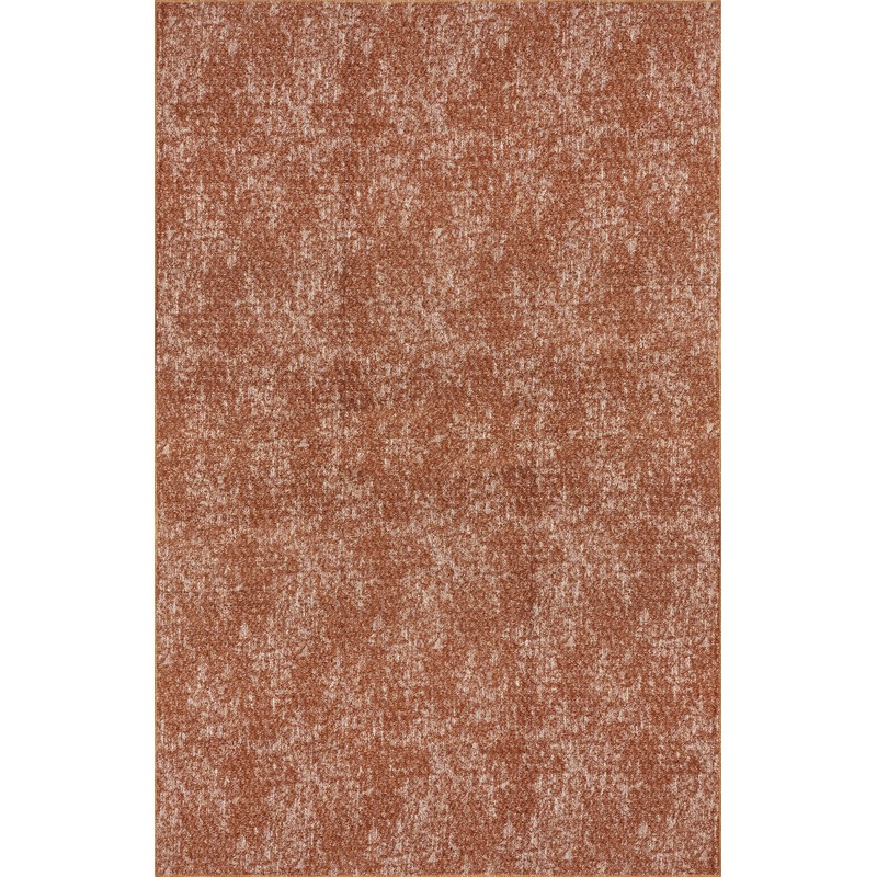 Carla Washable Hazy Solid Rug | Burnt Orange
