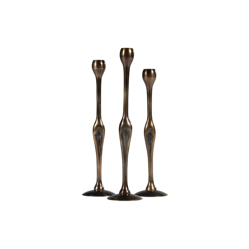 FIGURE BRASS CANDLESTICK
