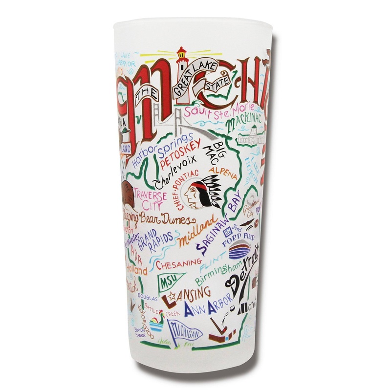 Michigan Drinking Glass