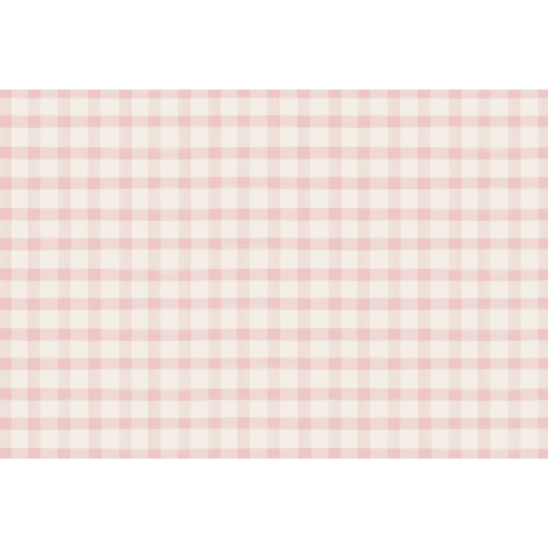 Pink Painted Check Placemat