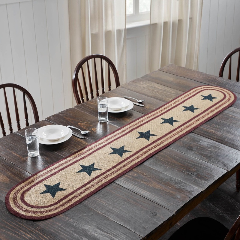 Potomac Jute Runner Stencil Stars 13×72