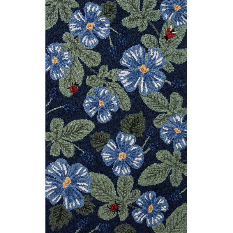 Rifle Paper Co. x Loloi Minnie Rug | Fig Leaf Navy