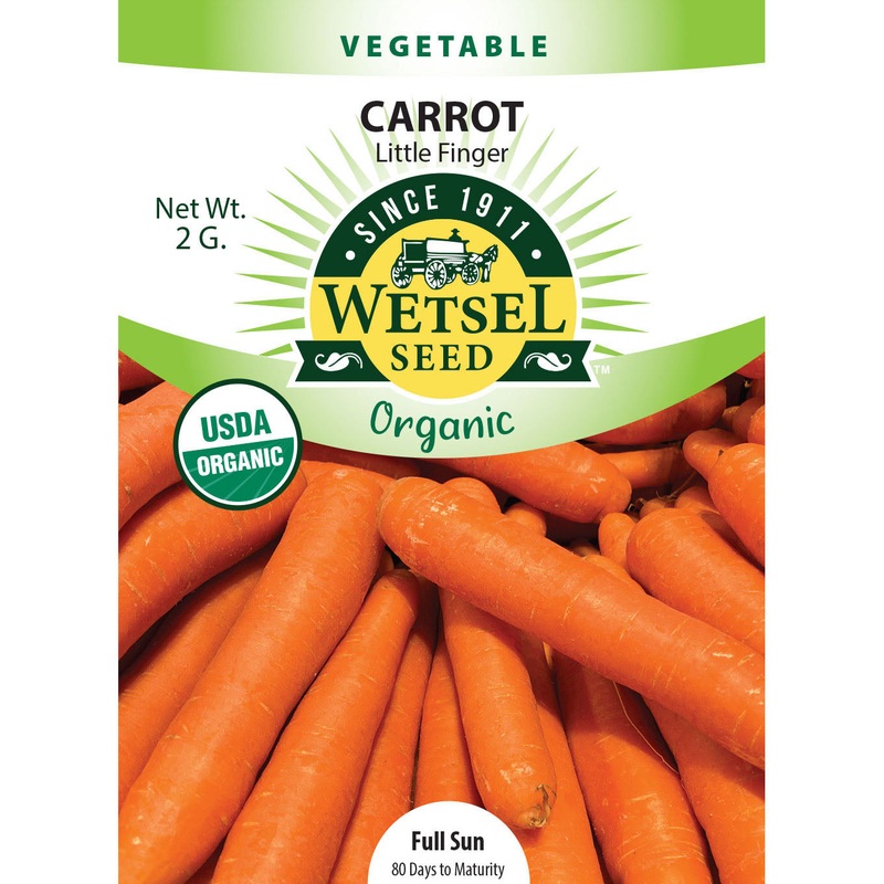 Wetsel Seed Organic Little Finger Carrot Seed