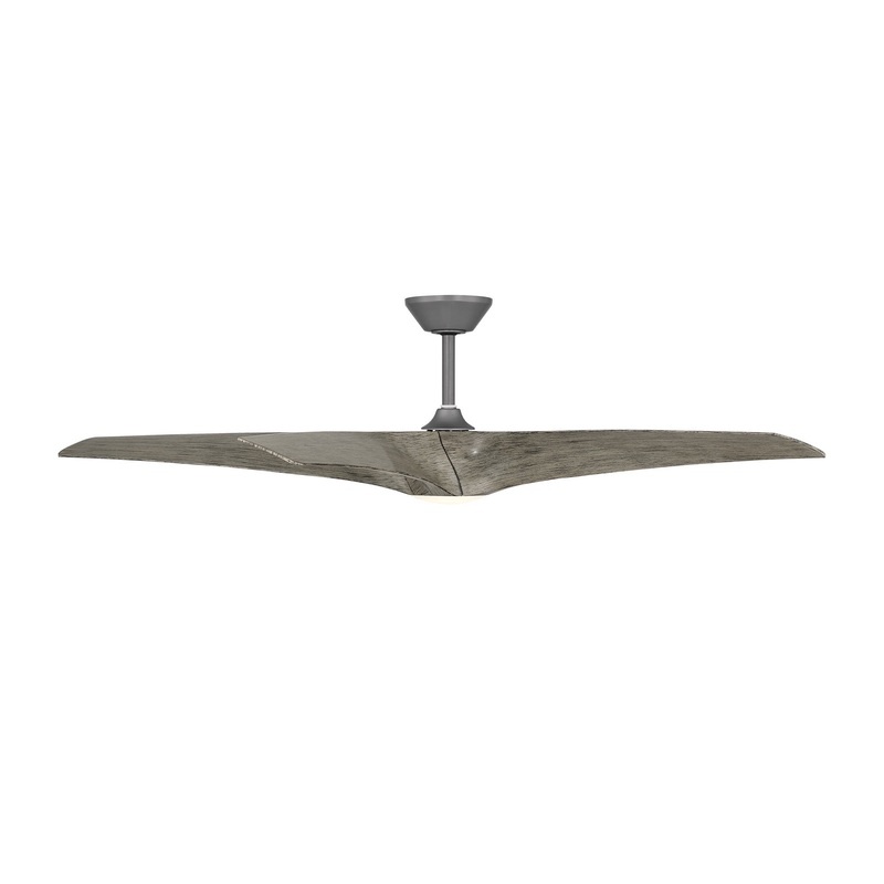 Zephyr Outdoor LED Downrod Ceiling Fan