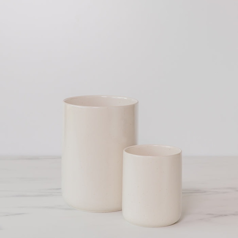 Ceramic Vanilla Utensil Holder