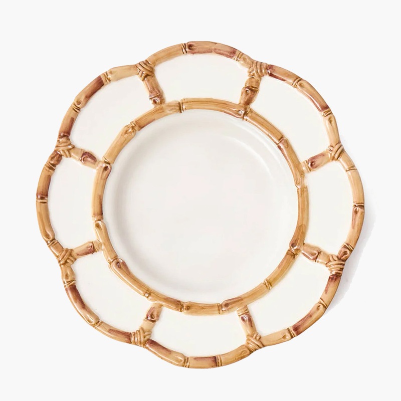 Petal Bamboo Ceramic Dinner Plate