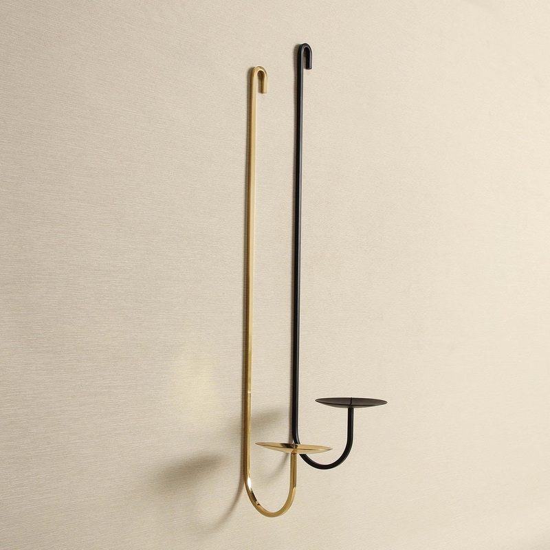 Single Armed Iron Candle Holder