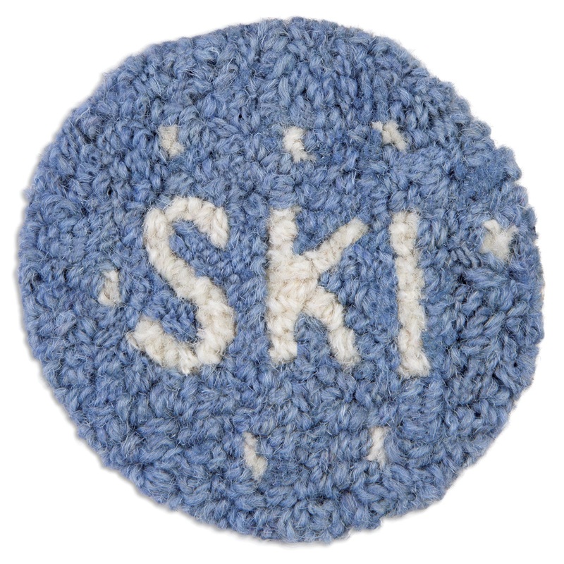 Ski – 4.5″ Round Coasters – 4 Pack