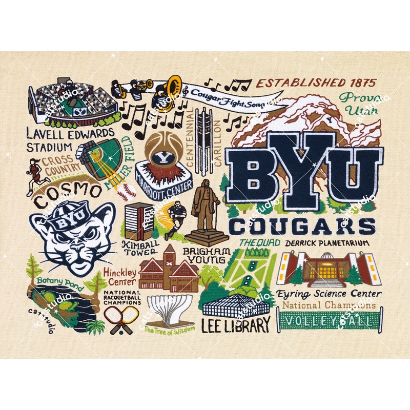 Brigham Young University (BYU) Collegiate Fine Art Print