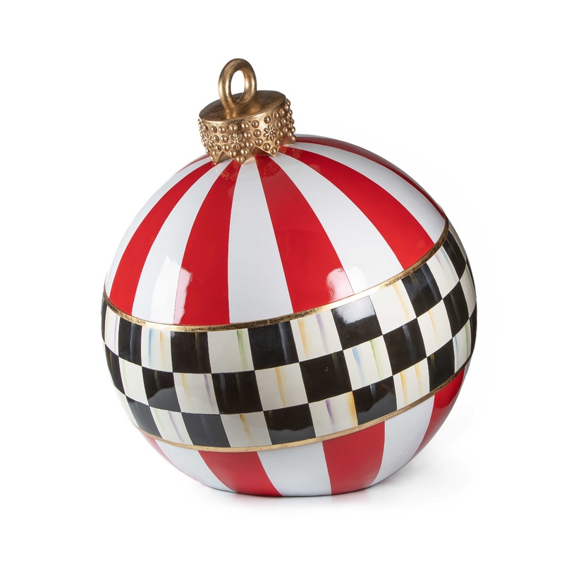 Mackenzie- Childs Jolly Outdoor Ornament – Stripe SALE ITEM