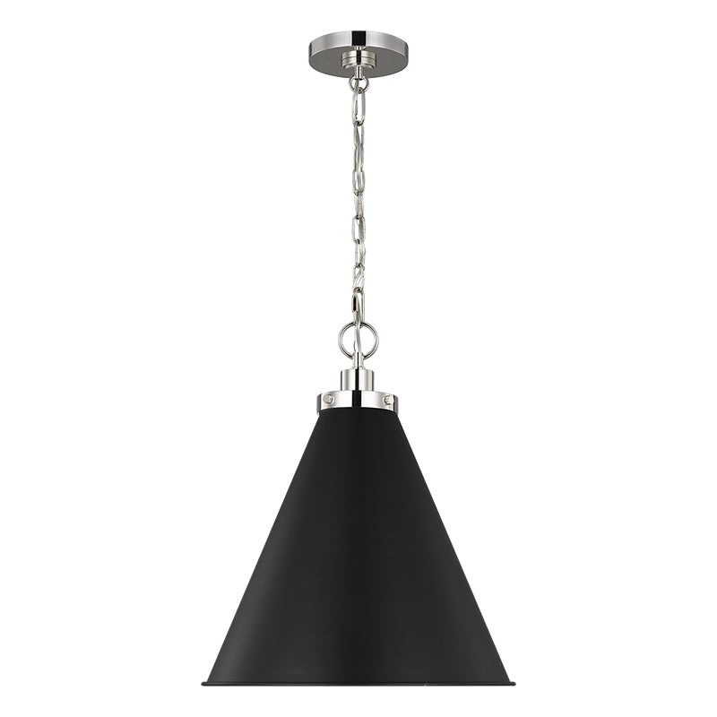 Visual Comfort CP1271 Wellfleet 1-lt 16″ Cone Pendant