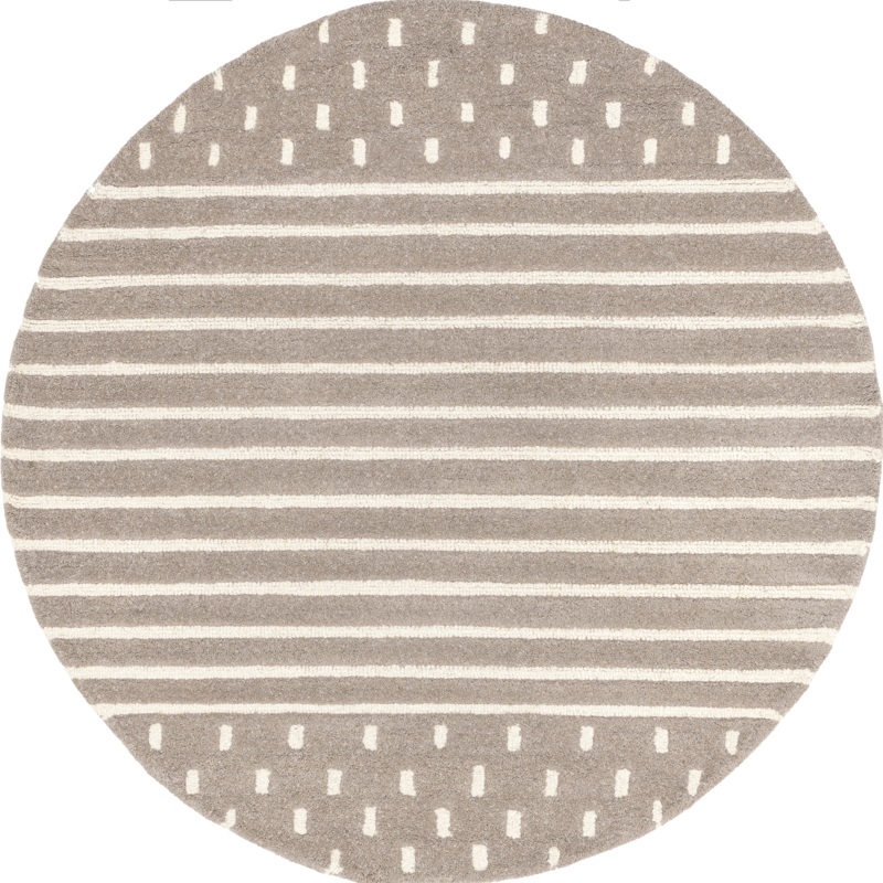 Mandia Striped Rug | Taupe